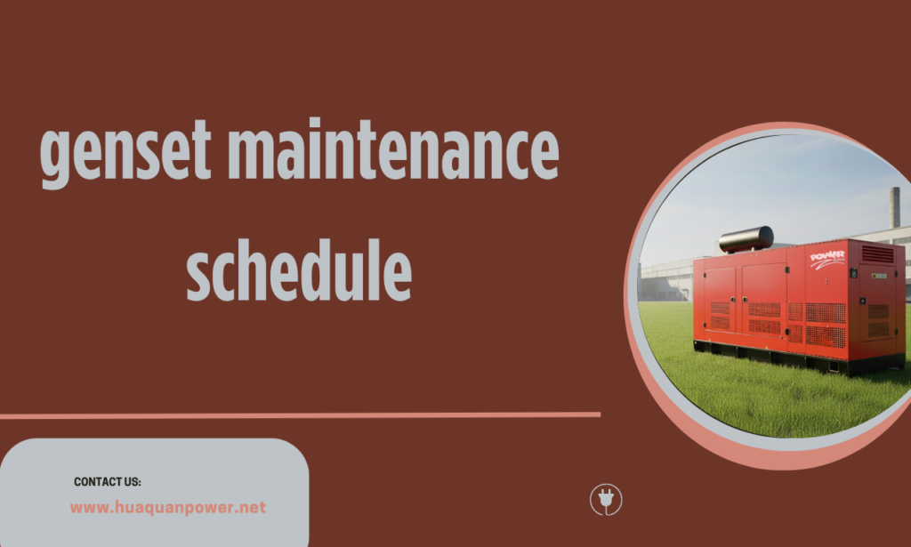 genset maintenance schedule