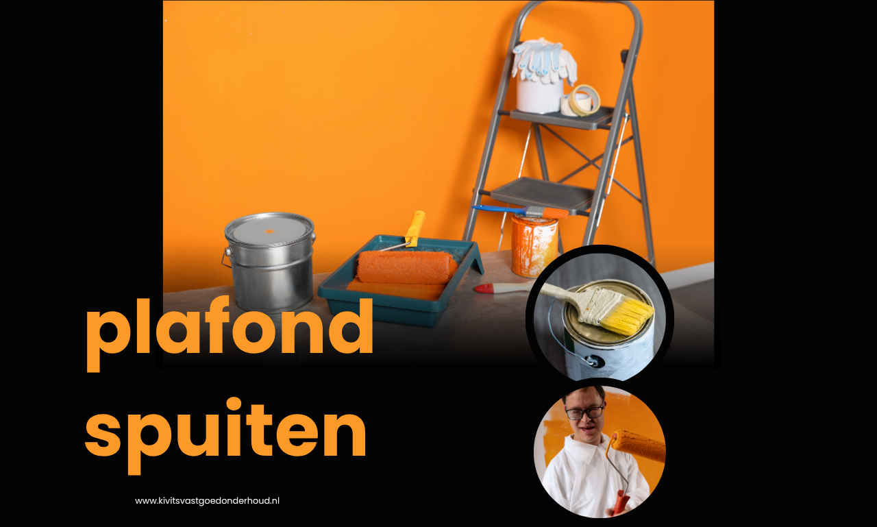 Plafond spuiten: een strak en egaal resultaat met Kivits Vastgoedonderhoud