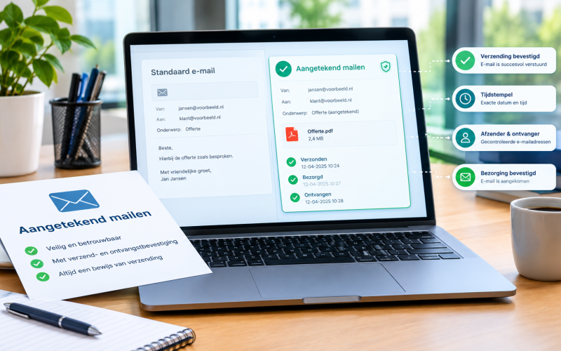 Aangetekend mailen: wat het is, en wanneer het wél en niet werkt